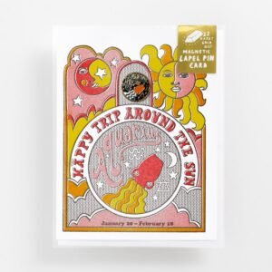Aquarius - Lapel Pin Card