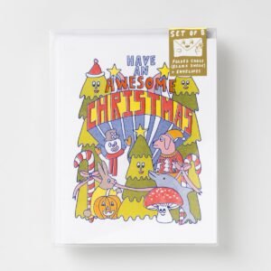 Awesome Christmas - Risograph Card Set