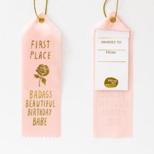 Bada$$ Beautiful Birthday Babe - Award Ribbon Card