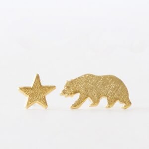 Bear and Star Earrings