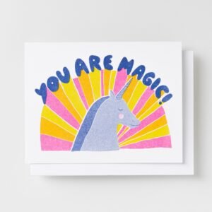 You are Magic - Risograph Card
